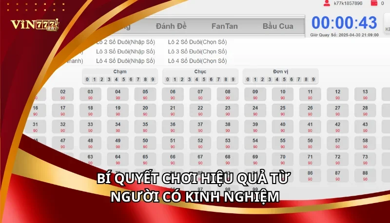 Xổ Số Siêu Tốc Vin777: Các Loại Hình Và Bí Quyết Chơi Thắng 7 Bí quyết chơi hiệu quả từ người có kinh nghiệm