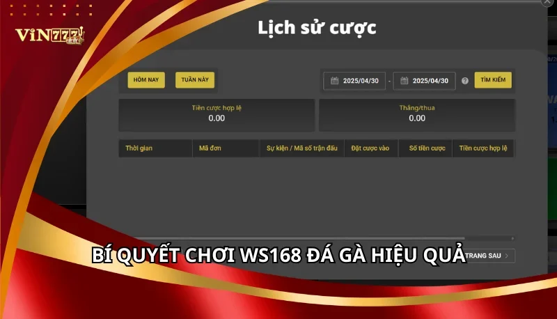 WS168 Đá Gà Vin777: Các Loại Hình Và Bí Quyết Chơi Hiệu Quả 7 Bí quyết chơi WS168 đá gà hiệu quả