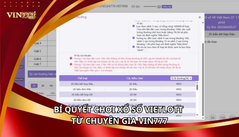 Xổ Số Vietlott Vin777: Cẩm Nang Cách Chơi Và Cơ Cấu Thưởng A-Z 7 Bí quyết chơi Xổ số Vietlott từ chuyên gia Vin777