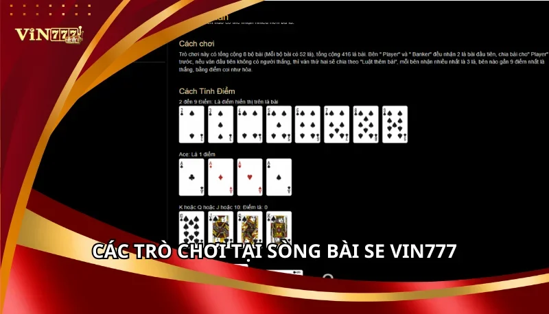 Vin777 | Sòng Bài SE Trực Tuyến: Dealer Quyến Rũ, Live 24/7 6 Các trò chơi tại sòng bài SE Vin777