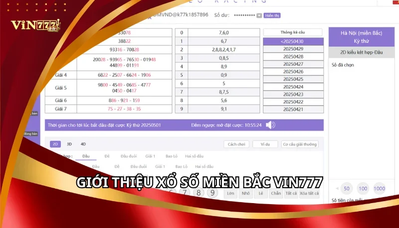 Xổ Số Miền Bắc Vin777: Các Hình Thức Tham Gia Và Mẹo 5 Giới thiệu chung về Xổ số miền Bắc Vin777
