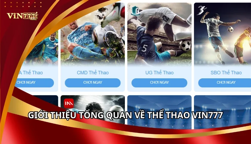 Giới thiệu tổng quan về Thể Thao Vin777