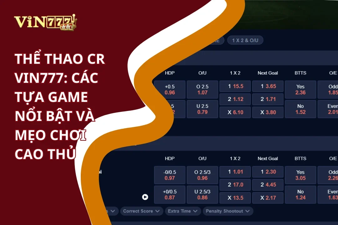 Các tựa game nổi bật Thể thao CR