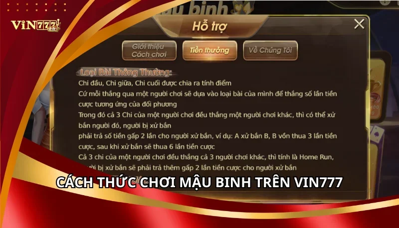Mậu Binh Vin777 - Đấu Trí Đỉnh Cao, Săn Thưởng Cực Lớn 6 Cách thức chơi Mậu Binh trên Vin777