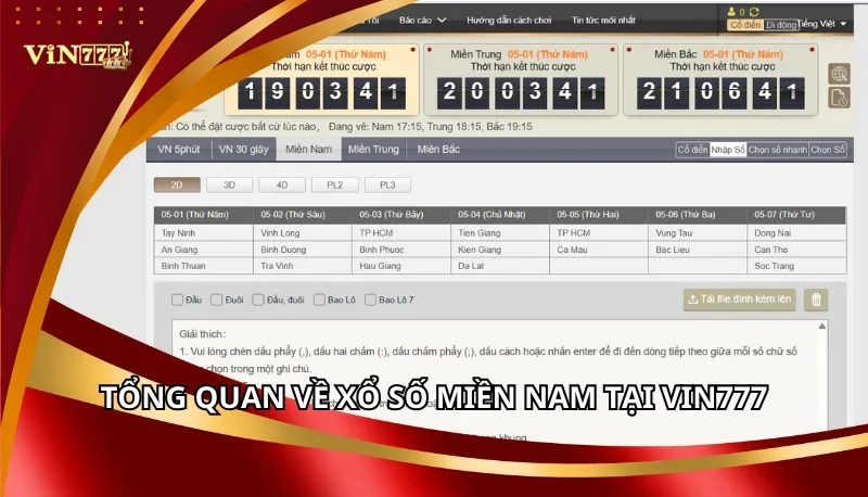 Xổ Số Miền Nam Vin777: Các Hình Thức Cược Phổ Biến Và Tỷ Lệ Thưởng 5 Tổng quan về xổ số miền Nam tại Vin777
